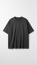 Oversized Tee in True Black